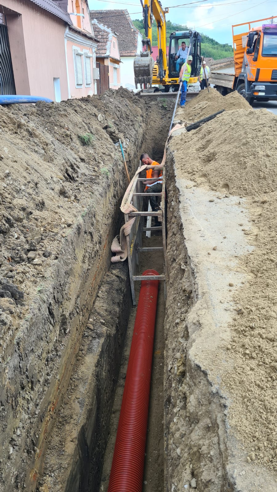 Trotuare pietonale Brateiu